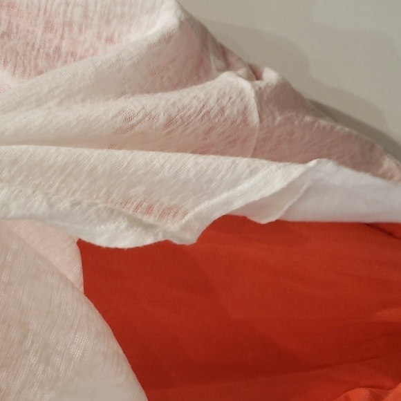 RED Haute Tank Top Layered White Orange/Coral Knit Women's Medium - Picture 9 of 10
